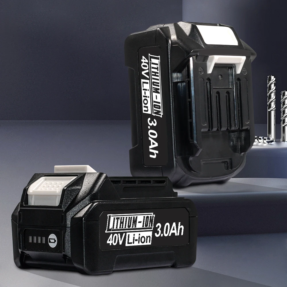 

Battery For Makita 3.0Ah 40V MAX XGT BL4020 BL4025 BL4040 BL4050 BL4080, Replacement for 40V Power Tools, 18650 Li-ion