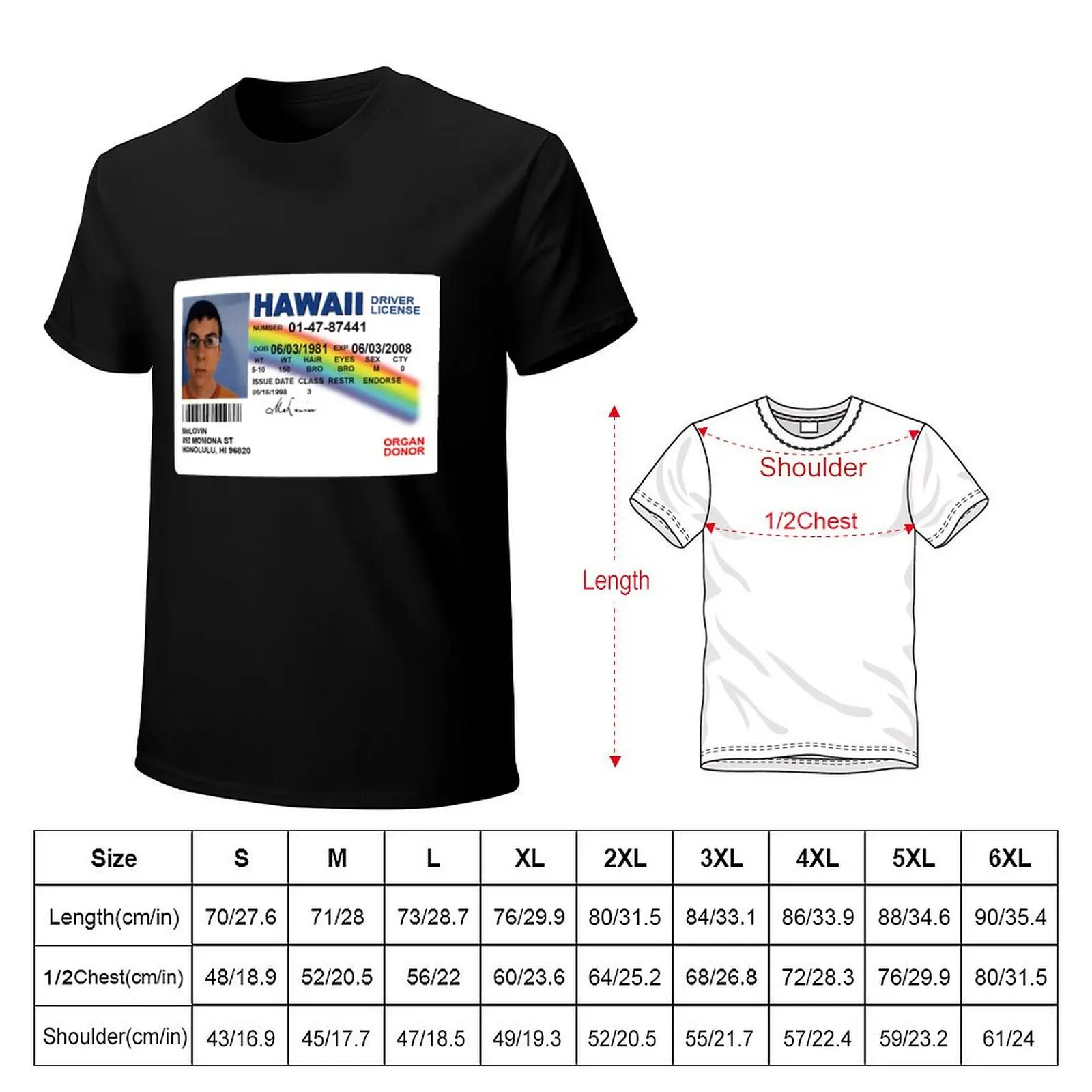 Wait, you changed your name to... McLovin? T-Shirt Basic Casual Wear Short Sleeve Top