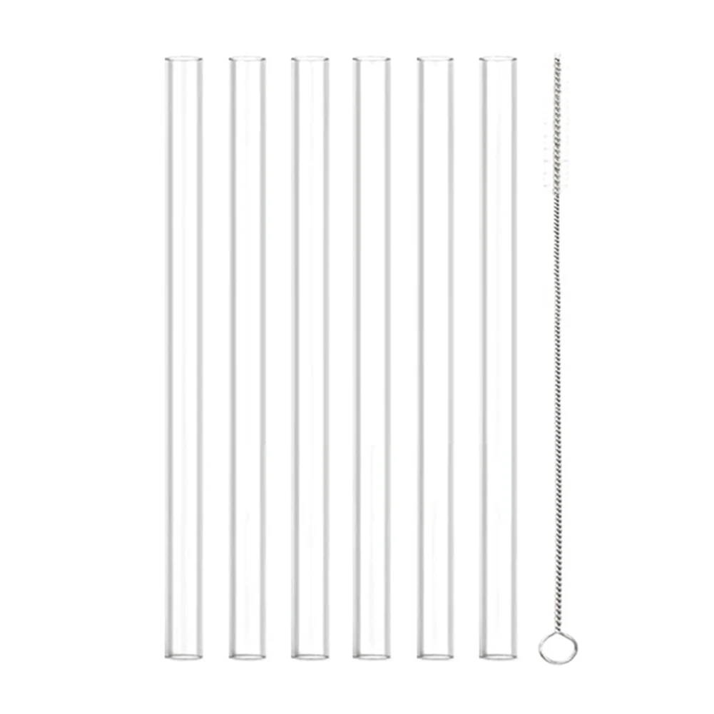 Tumbler Straws Replacement Straws For Gym Use PCTG Material Heat Resistant Up To 100 C Includes Cleaning Brush