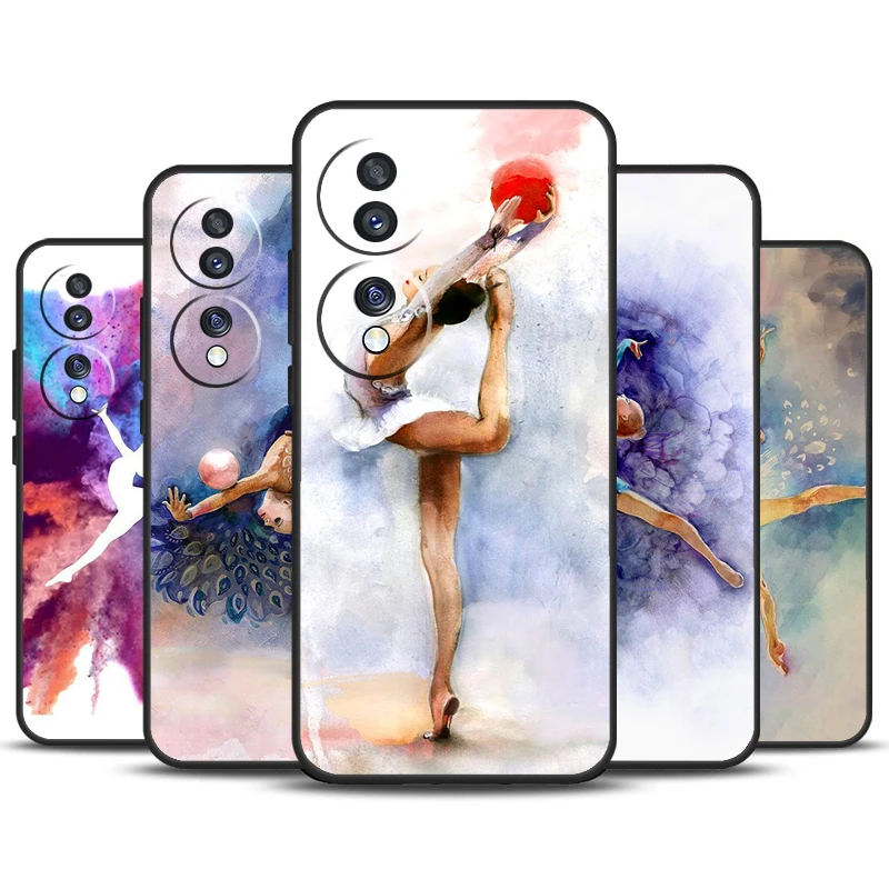 Gymnastics Oil Painting For Honor X8a X9a X6a X7a X6 X7 X8 X9 X8b X9b Honor Magic 6 Pro 50 70 90 Magic 5 Lite Case