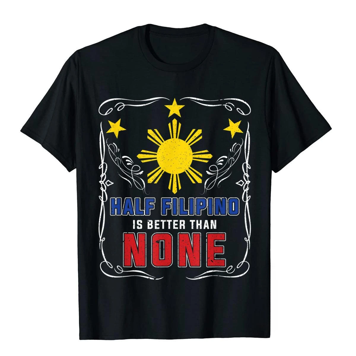 Футболка с надписью LE Half Filipino лучше, чем нет, Филиппины, Топы И Футболки, последняя сумасшедшая Мужская футболка в стиле хип-хоп