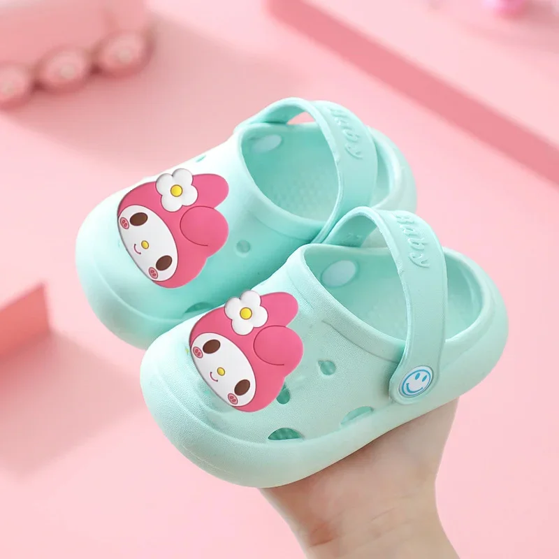 

Sanrio children baby boy girl sandals hello kitty non-slip cartoon slippers cute Beach shoes Casual shoes kuromi summer sandals