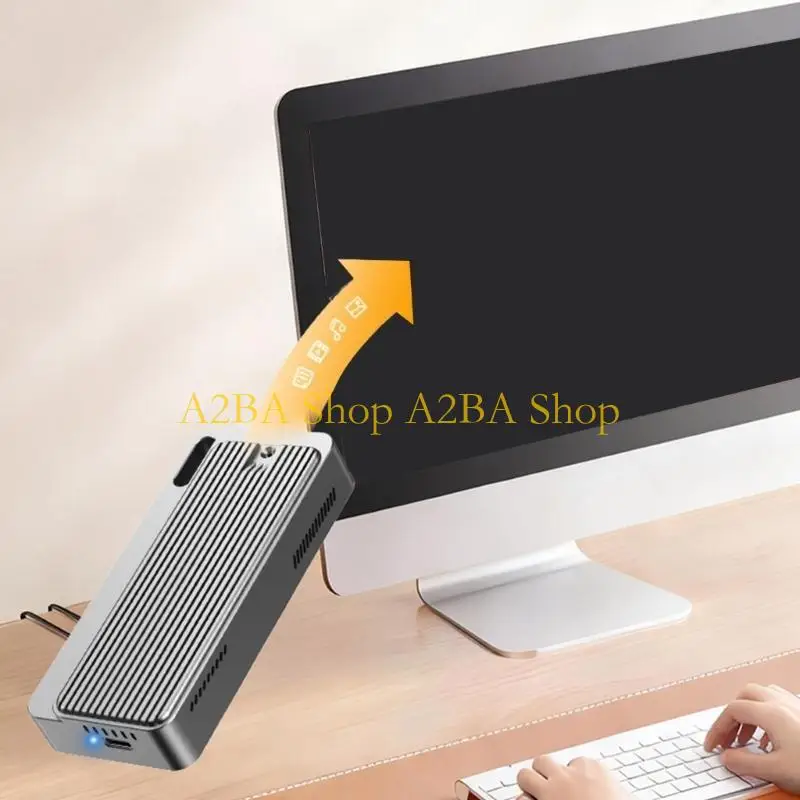 A2BA M.2 Portable NVMe USB4.0 40Gbps Fast Speed Hard Drive with Aluminum Case Enclosure