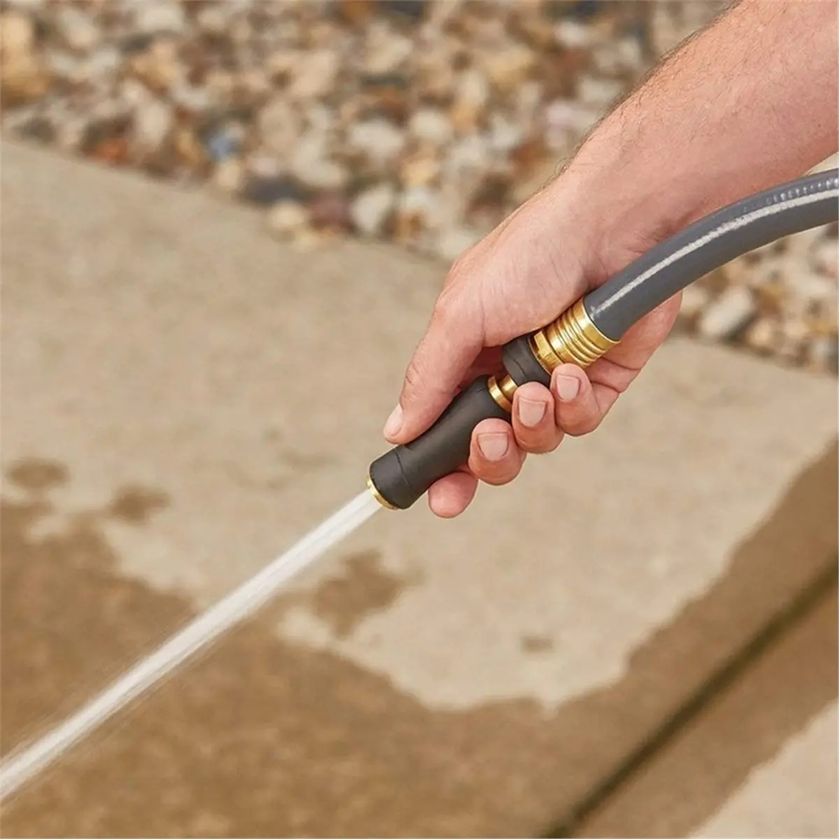 4inch Brass High-Pressure Nozzle for Garden Hose Watering and Irrigation Watering Car Washing Furniture Cleaning