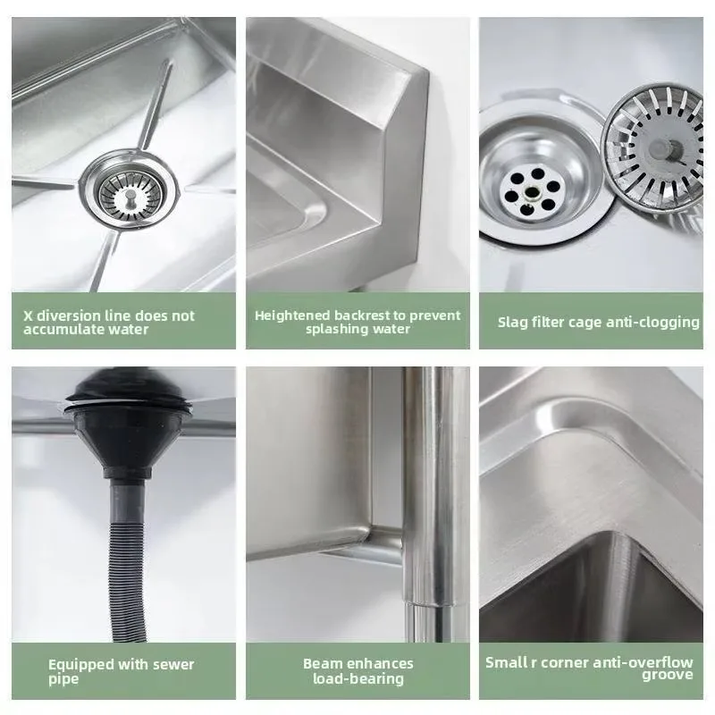 Commercial Stainless Steel Dishwasher 1000 Dishes/Day 120x60x80cm Hot Water Sterilization Dual Temperature Drying Adjustable