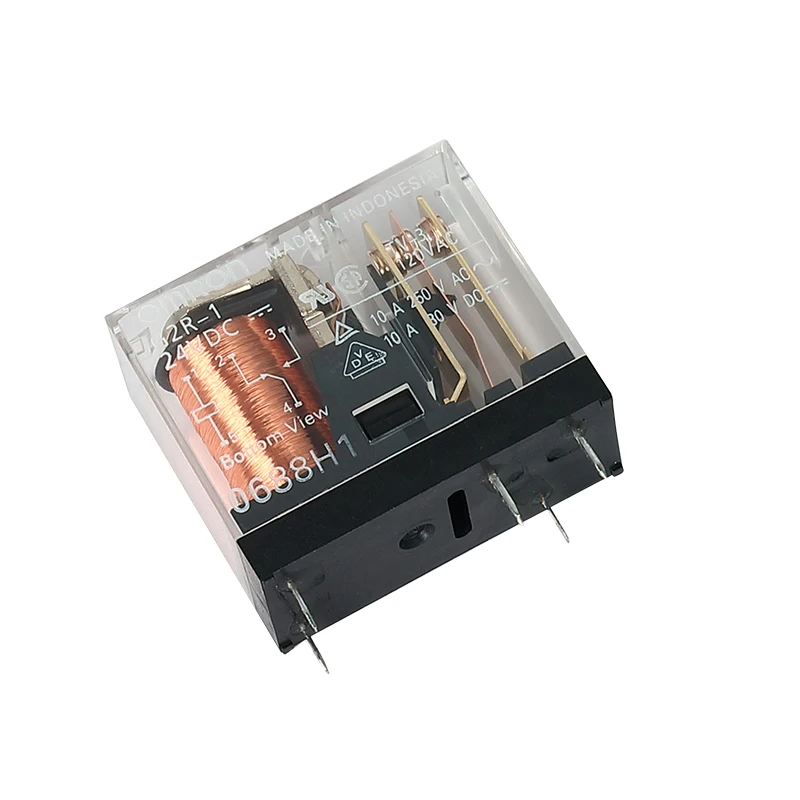 1NO 1NC Relay G2R-1 12VDC atau 24VDC SPDT Relay Elektromagnetik untuk Kontrol Otomatisasi