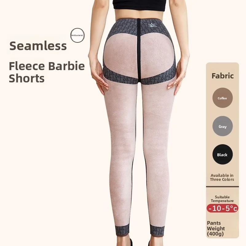 

Теплые женские леггинсы Thiened Fce для йоги, осенне-зимние, базовый слой, большие размеры