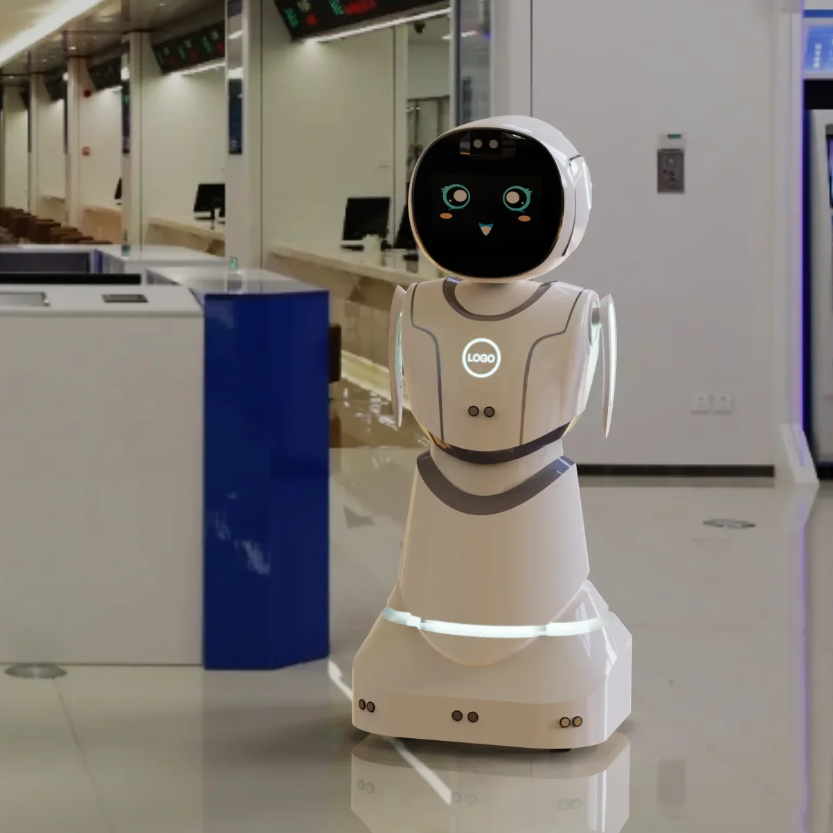 The latest QB reception service robot