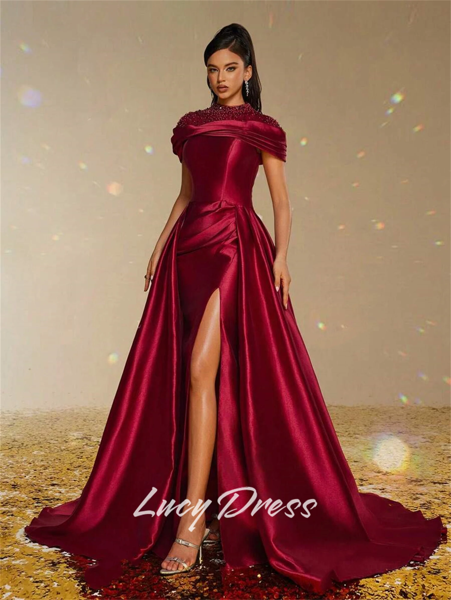 Lucy Aangepaste feestjurk Sharon Happy Avondjurken Vrouw Elegante jurk voor speciale gelegenheden Zomerjurken 2025, Galajurk Prom