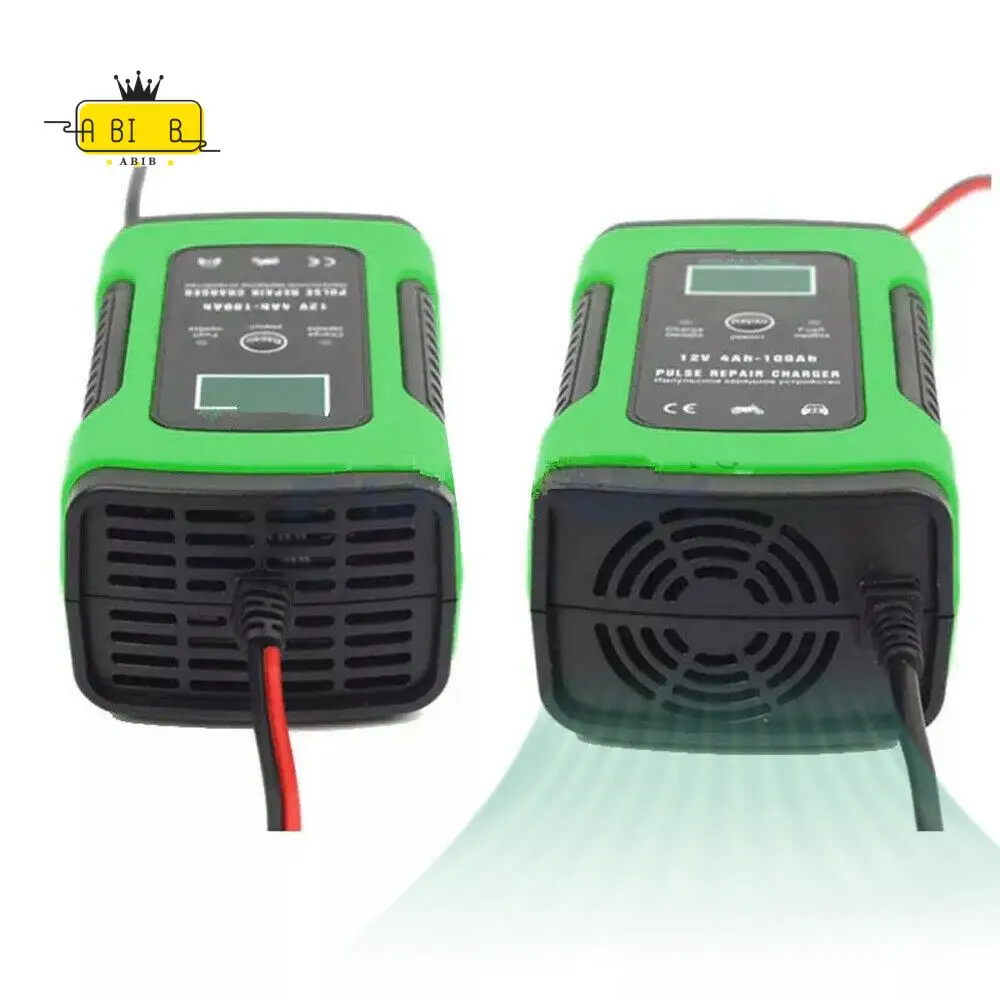 

ABIB -12V 6A Car Battery Charger Auto Jump Starter Power Bank Booster Maintainer F4H1 Power Full Automatic US Plug