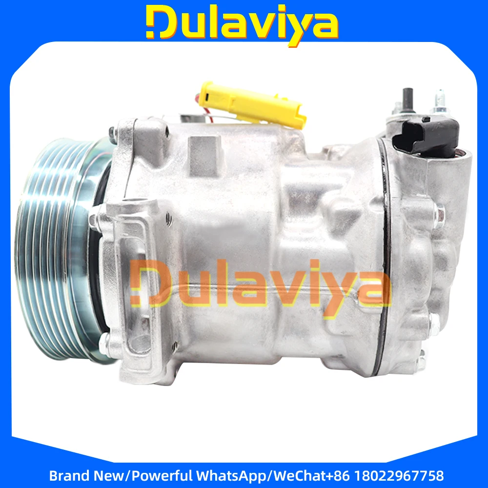 New SD7C16 AC Compressor For Peugeot 407 607 Citroen C5 9671820480 9683003080 1300 6453WY 6453PQ 6453RG 6453PN 6453RA 6453.PM