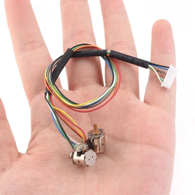 8Mm micro stepper motor pair, with teeth, two-phase four-wire stepper motor, small 2-phase 4-wire stepper motor