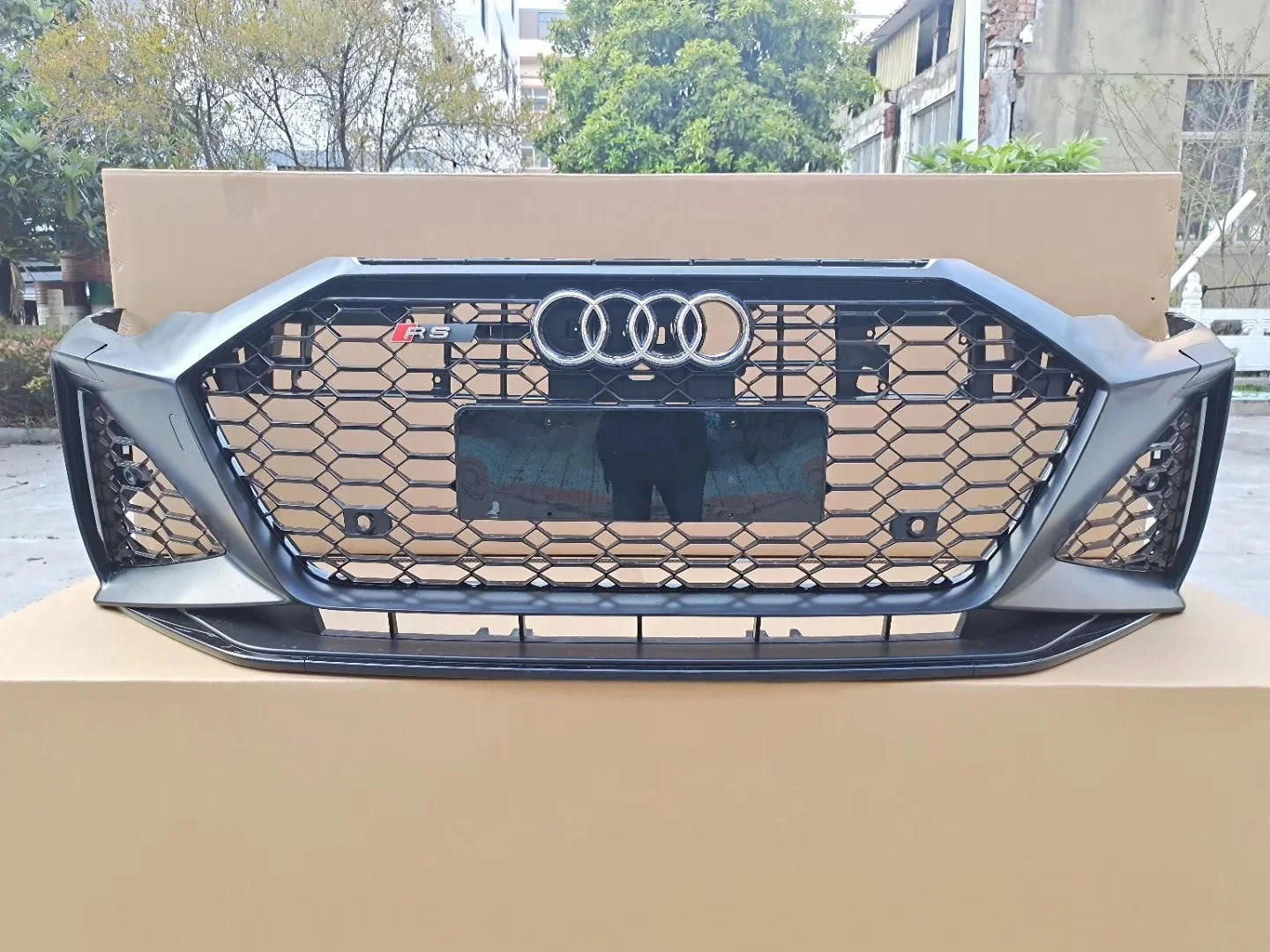 Front Bumper With grill For Audis A7 RS7 Style High quality Auto Body Kitl for tuning parts PP Material 2019-2021