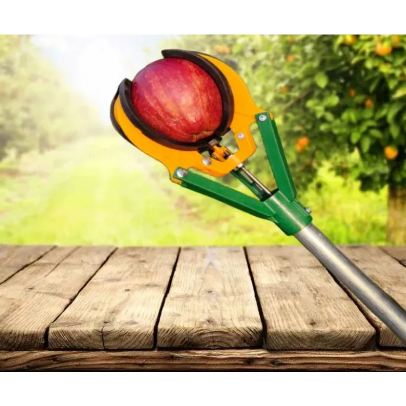 Aluminum alloy telescopic rod three-claw fruit picker
