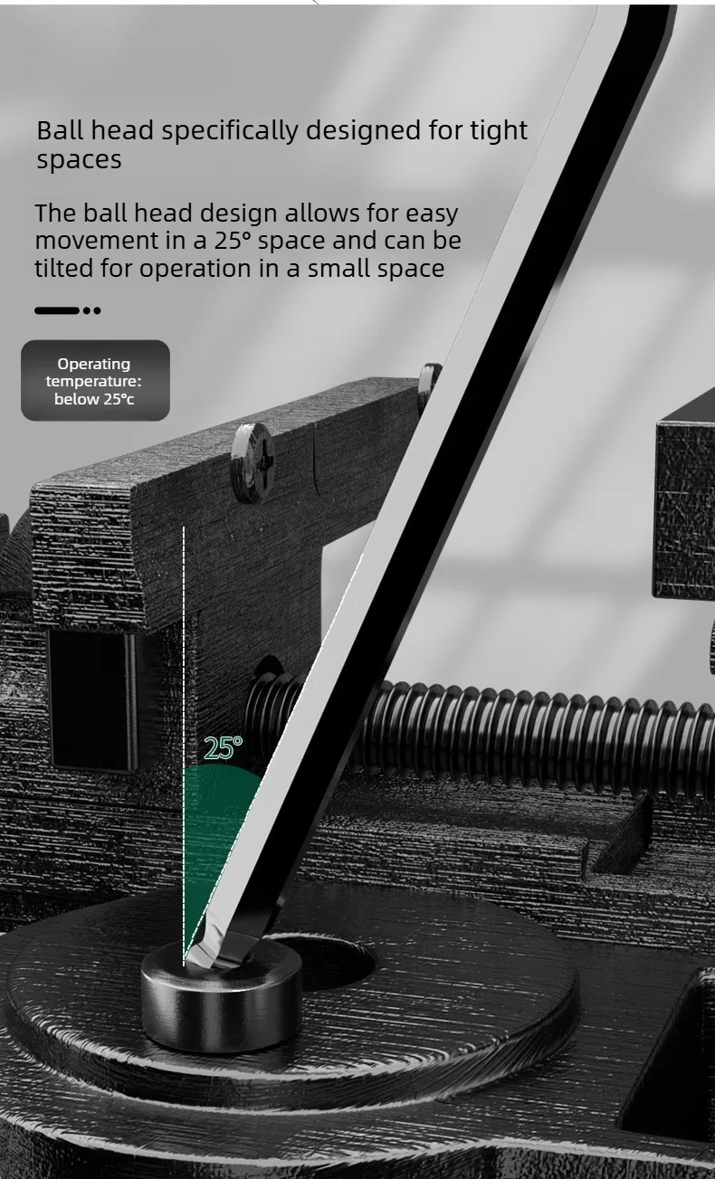 Sechskantschlüssel mit hoher Härte, Universalschlüssel, kompletter Satz Sechskant-Wartungsschlüssel – Detail 9