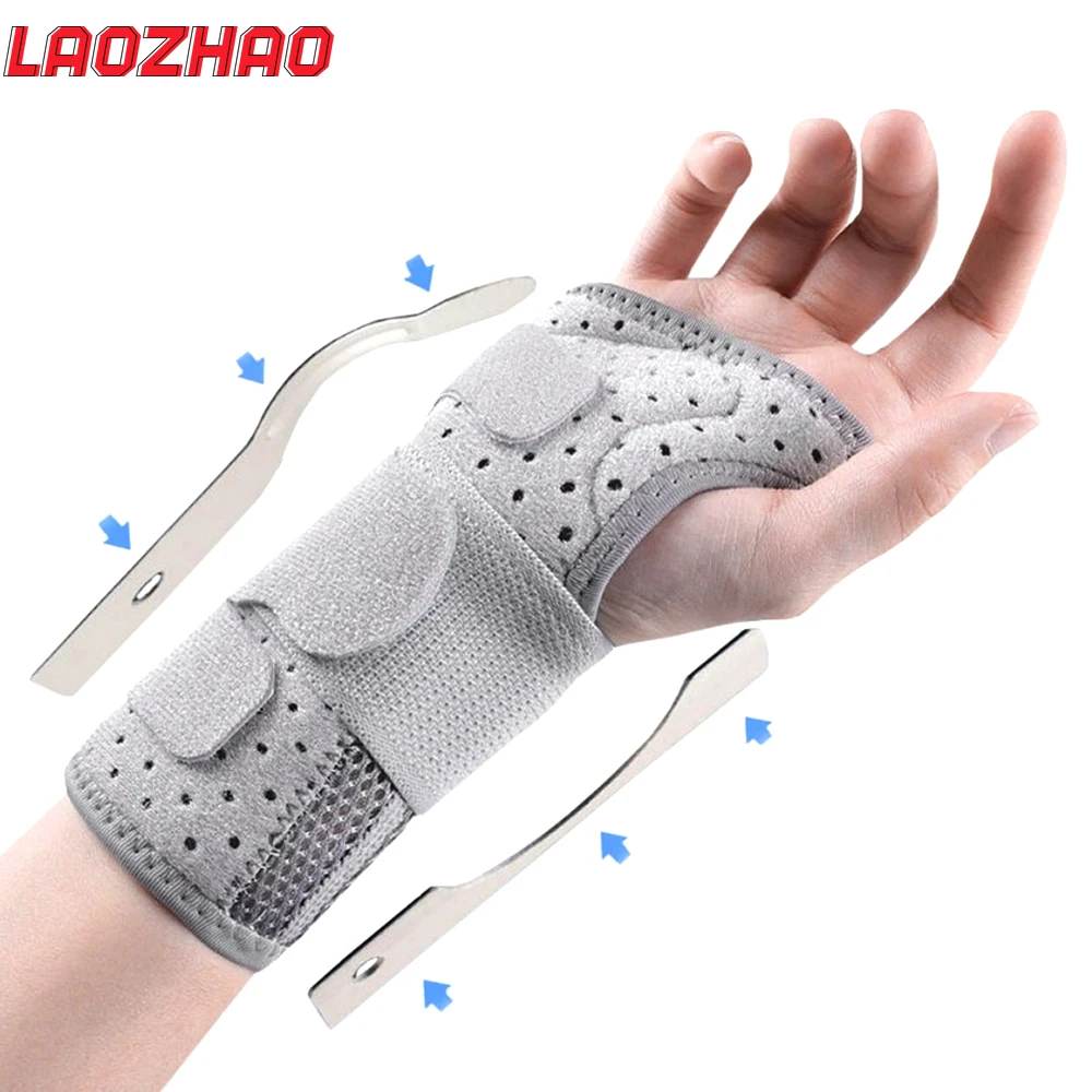 1PCS Wrist Brace for Carpal Tunnel Relief Night Support,Maximum Support with 2 Stays Women Men,Adjustable Splint Right Left Hand