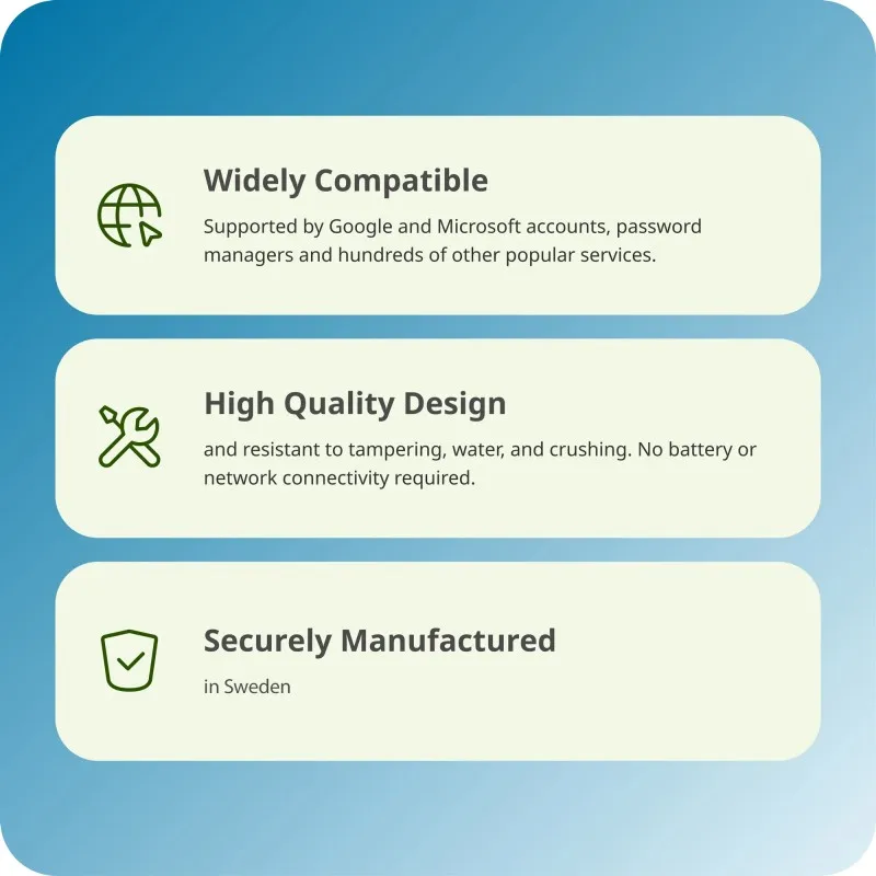 سلسلة مفاتيح الأمان NFC من Yubico Connect عبر USB-A أو NFC، معتمدة من FIDO IP68 Yubikey #5