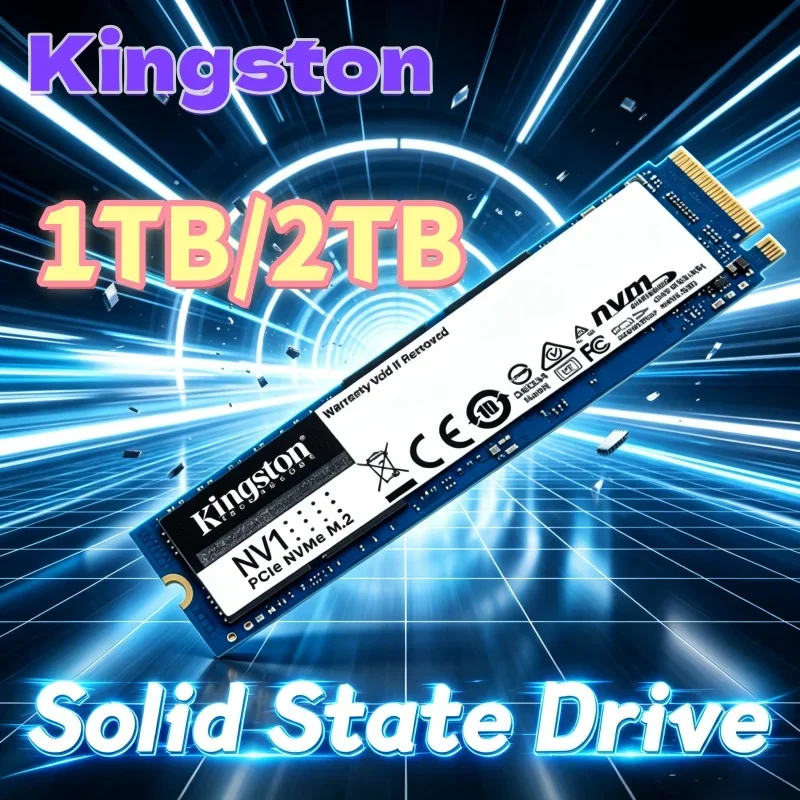 SSD Kingston NV1 M.2 2280 NVMe PCIe 250GB 500GB 1TB, Unidade de Armazenamento Interna Resistente a Choques para Notebook e Computador de Mesa
