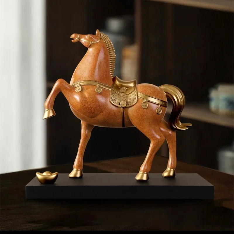 Creative Tangma statue resin home office craft gifts and decorations will be rich soon