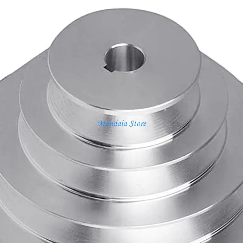 U2JC Aluminum A Type 5 Step Pagoda Pulley Wheel 150mm Outer Dia for Timing V-Belt