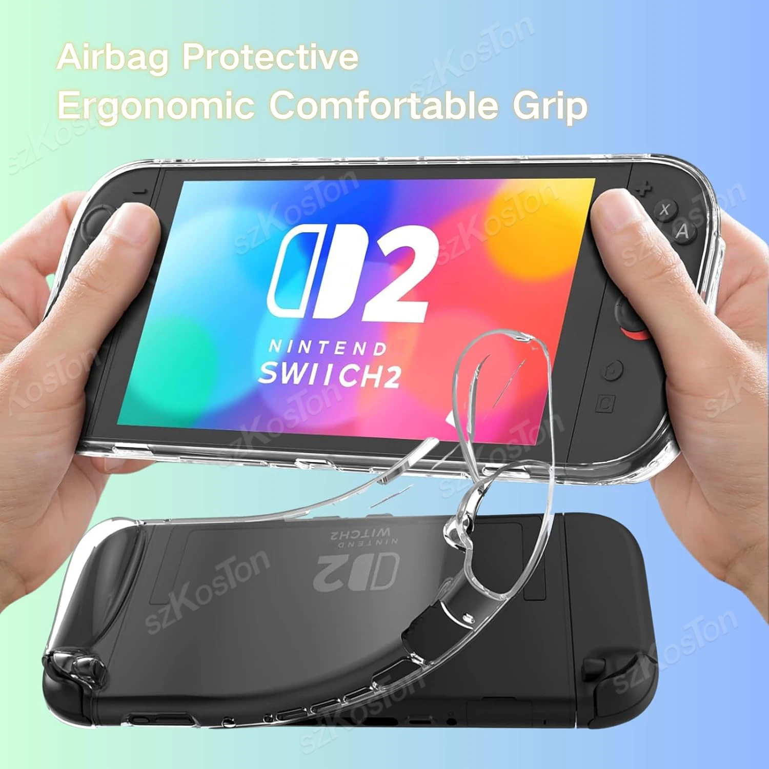 الكل في واحد ملحقات للتبديل 2 حقيبة حمل واقي للشاشة حافظة شفافة مقابض الإبهام مجموعات الغبار لمجموعة تخزين Switch2