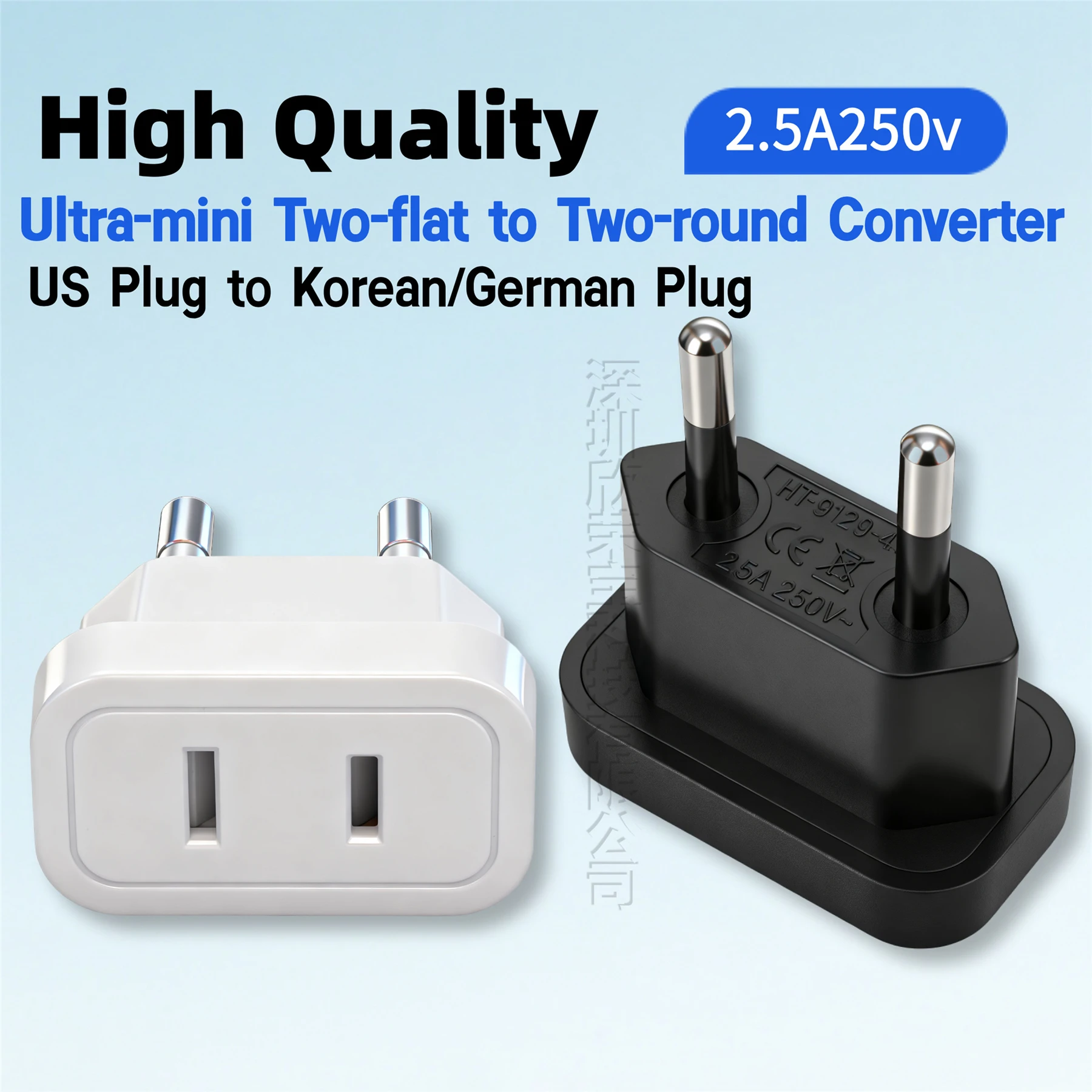 US To EU Plug Outlet Travel Power Socket Adapter USA Japan To South Korea Russia Europe European Regulation charge Converter2.5A
