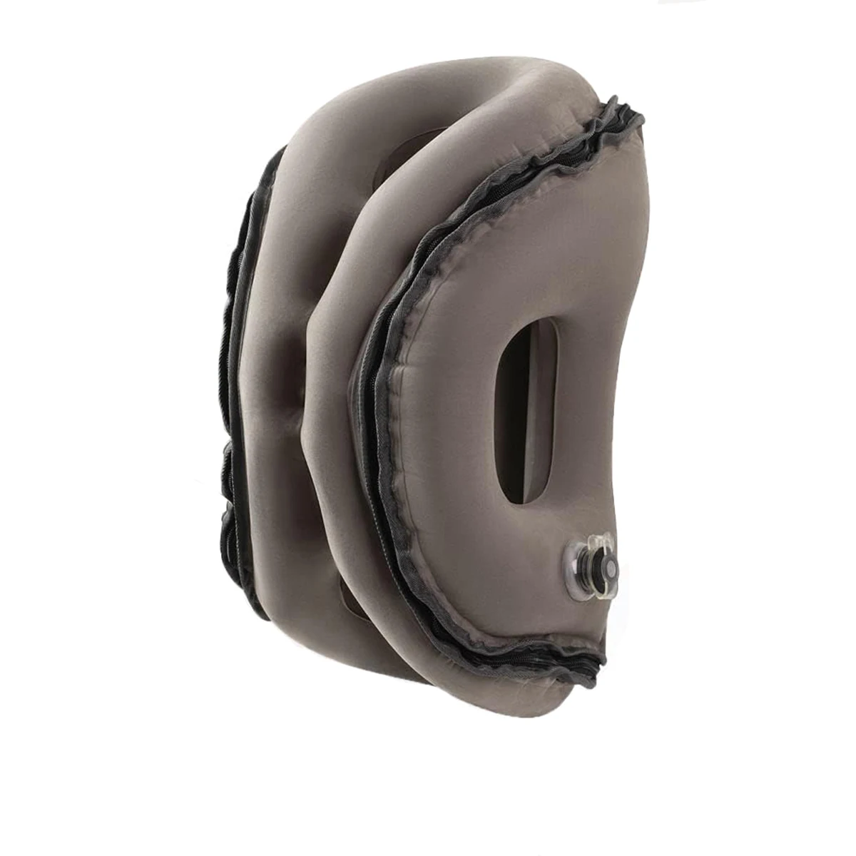 New Pattern Inflatable Travel Pillow Portable Chin Support Neck Pillow for Airplane Car Bus Train Office Nap Rest Support Pillow