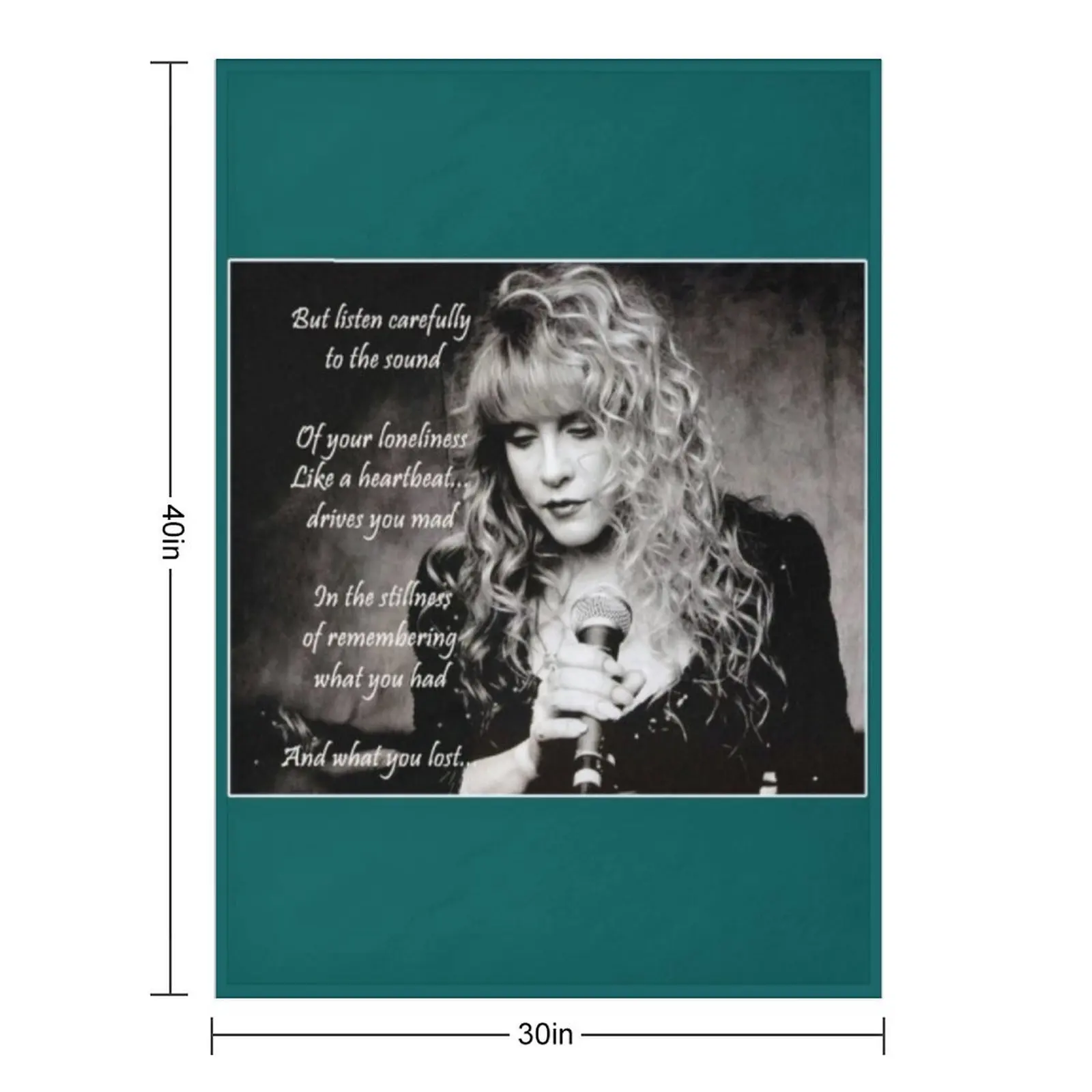 Stevie Nicks Vintage Love Music Stevie Nicks Songs Cool Design Throw Blanket Soft Beds Sofas christmas gifts for sofa Blankets