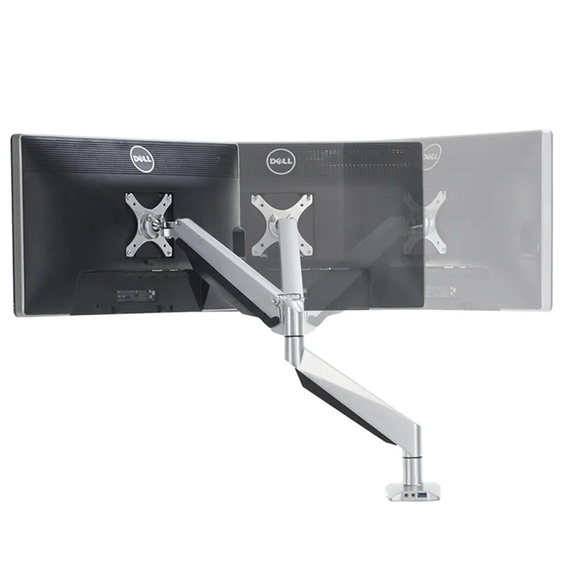 Wysokiej klasy uchwyt do monitora komputera stacjonarnego obrotowy uchwyt do komputera LCD uchwyt do montażu na wyświetlaczu stojak na monitor pasuje do 10 "~ 27"
