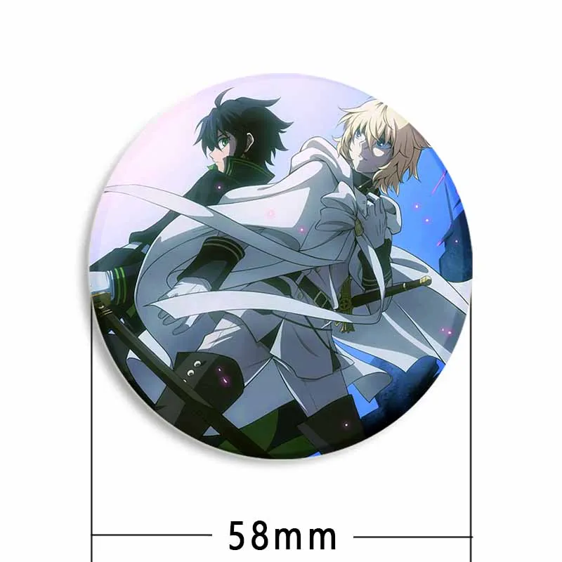 Fashion Jewelry Anime Seraph of The End Brooch Enamel Pin Cartoon Cosplay Badges for Backpack Decor Christmas Gifts Cute Things