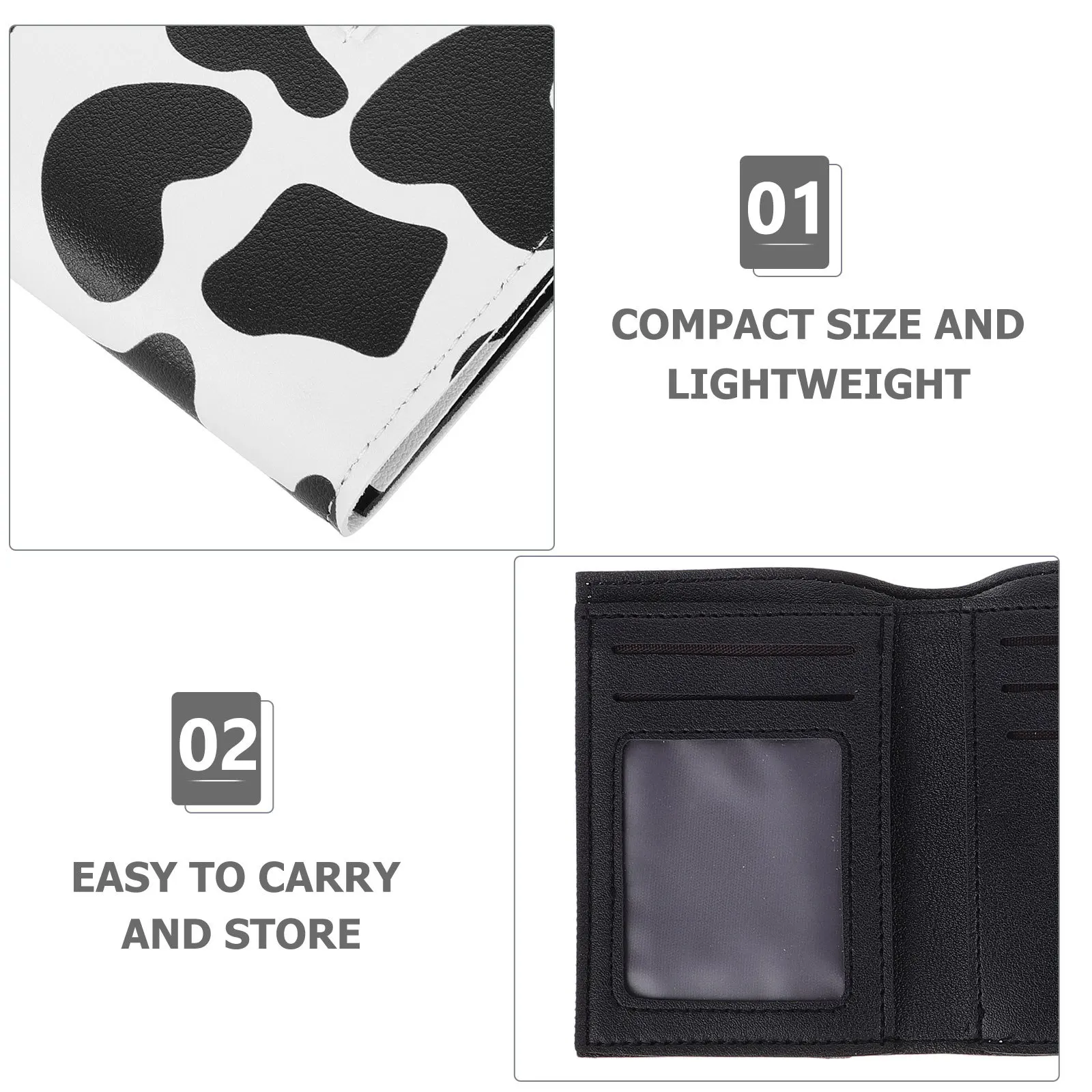 Cow Prints Wallet Women Cow Pattern Card Holder Mini Coin Purse Organizer Credit Card Case Small Cute Wallet Evening Bag