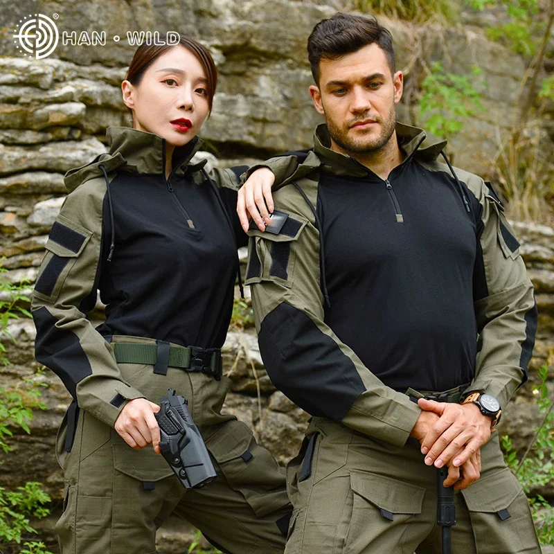 Uniforme táctico militar para hombre, camisas de Airsoft, traje de Paintball, pantalones Multicam, camisa de combate, ropa de senderismo del ejército Safari