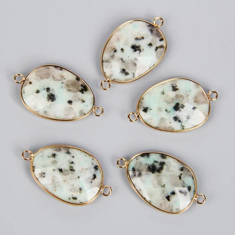 2pcs Natural Stone Pendants Amethysts Lapis Crystal