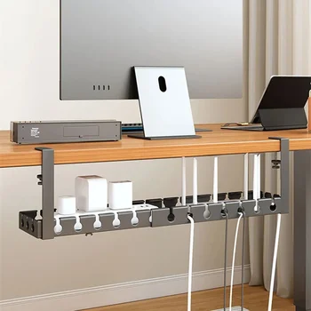 Expandable Under-Desk Cable Tray 1
