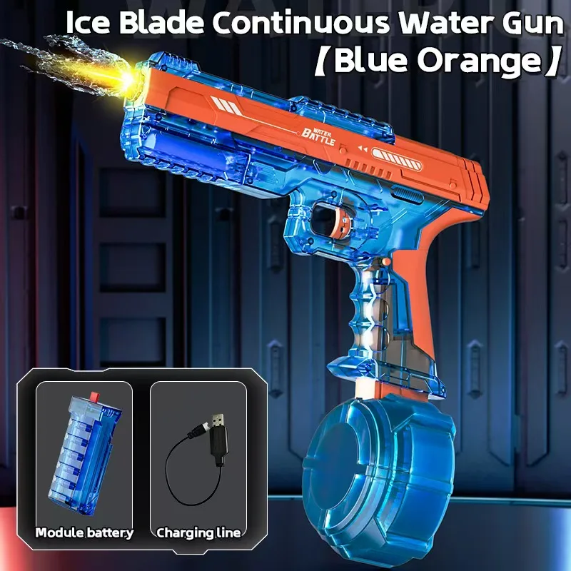 High-pressure Electric Water Gun Shooting Toy, Summer Outdoor Beach Swimming Pool Fighting Game, Children's Toy Gift