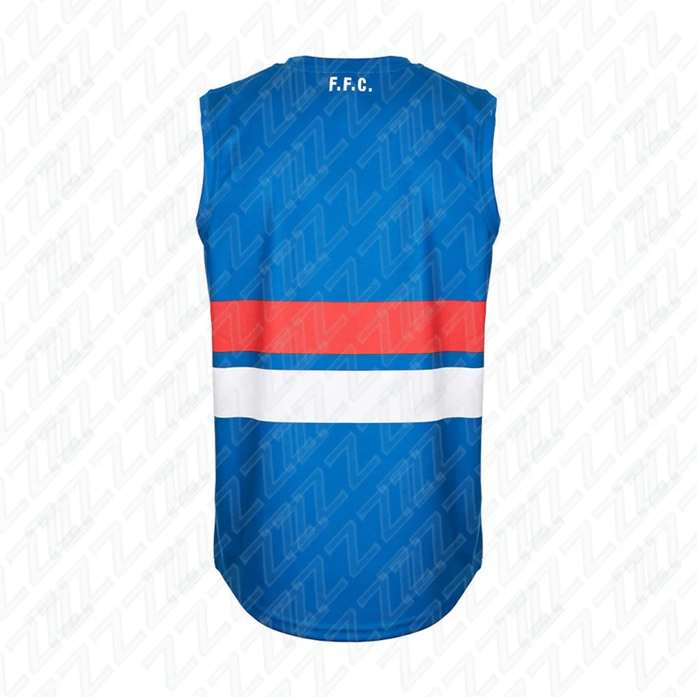 Western Bulldog Team, Youth Training Vest, Sports Fitness Vest, Sleeveless Australian Football Shirt, Remastered Team Uniform