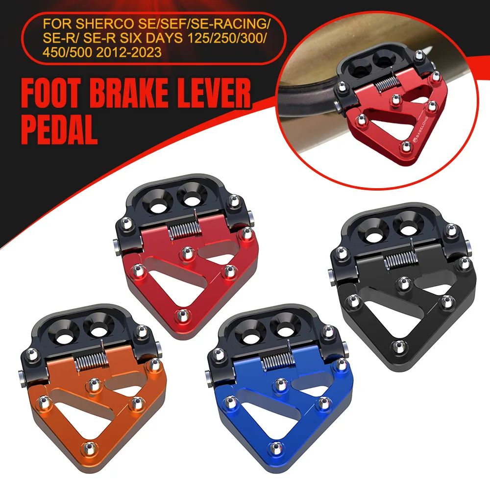 

FOR GAS EC BEAT RR SHERCO SE 125/250/300/400/450/900 1998 -2018 Motorcycle Accessories Foldable Rear Brake Pedal Step Tip Plate