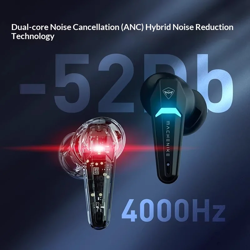 Mechanic TH70Pro the third mock examination Bluetooth headset four microphone ENC noise reduction wireless RGB charging cockpit