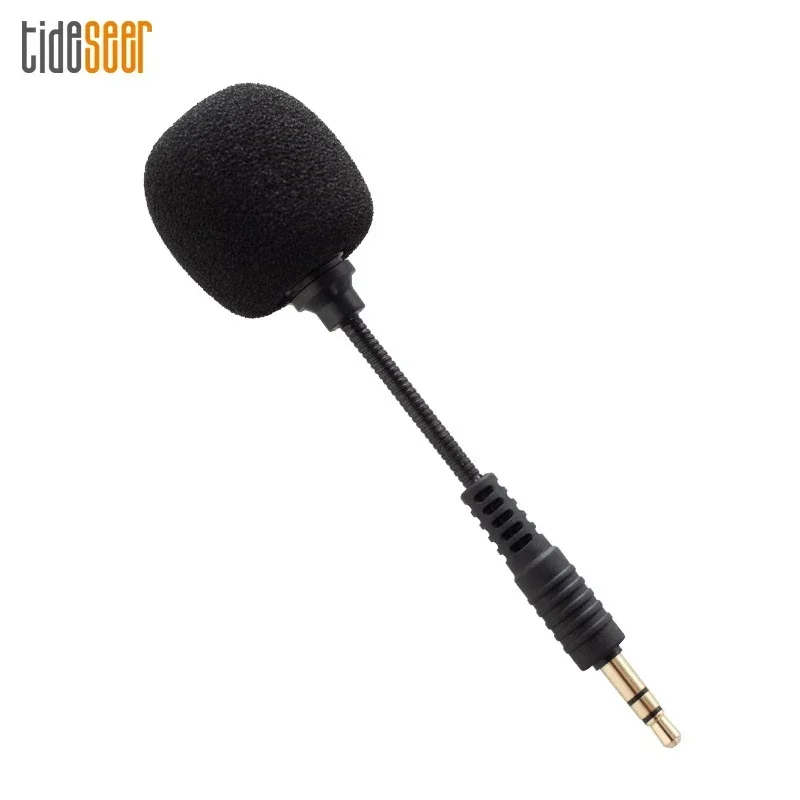 Portable 3.5mm Aux Mono/ Stereo/4 Pole Flexible Mini Mic Bendable Microphone for Mobile Phone Computer Laptop PC Recording