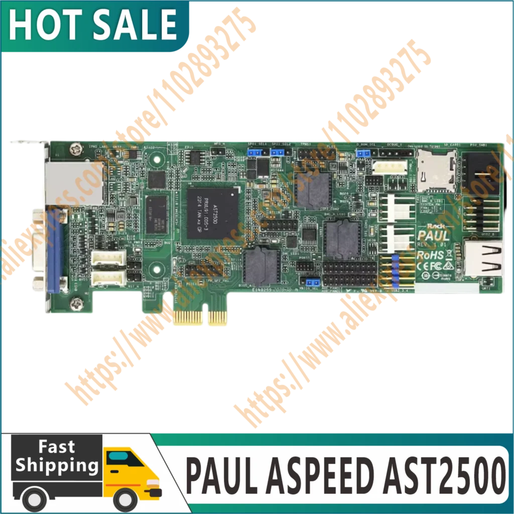 Original PCIe IPMI card, 100% tested PAUL ASPEED AST2500