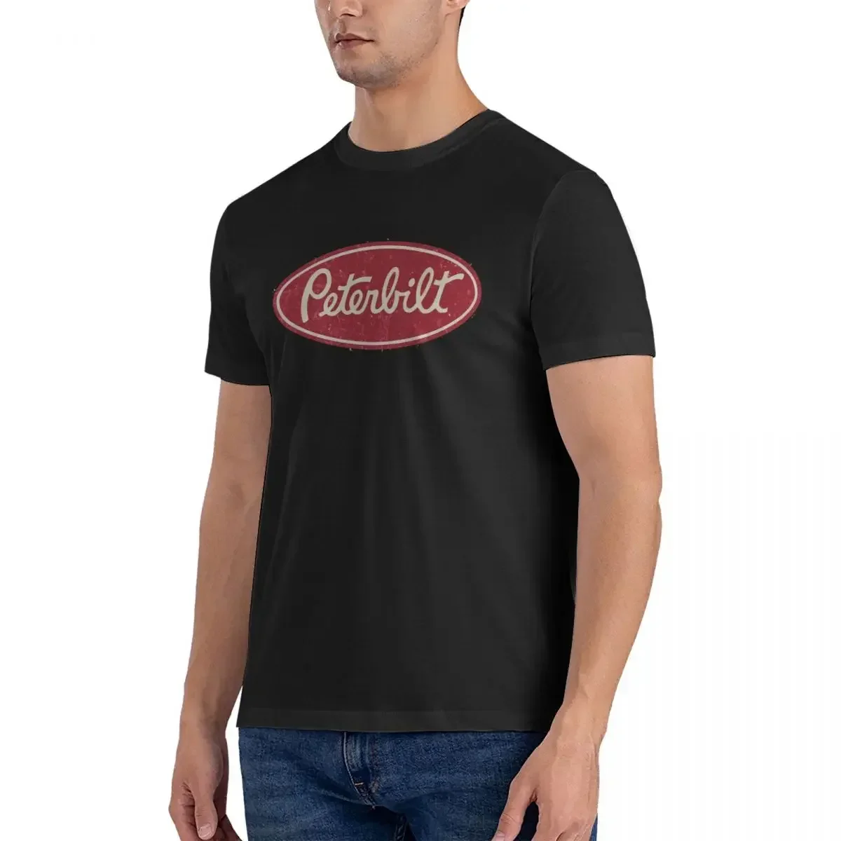 Peterbilt Truck Racing Vintage T-shirt Men's Fashion Oversized T Shirt Men Round Neck Summer Shirts Tops S-6XL