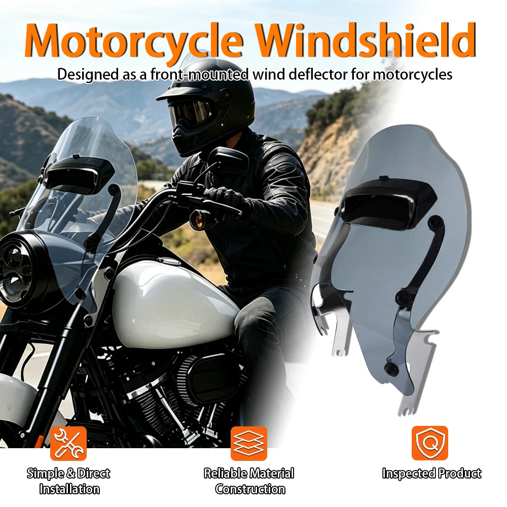 Passend für Harley Road King Special FLHRXS 2017 - 2022 2023 2024 Motorradzubehör Windschutzscheibe mit Lüftungsöffnung