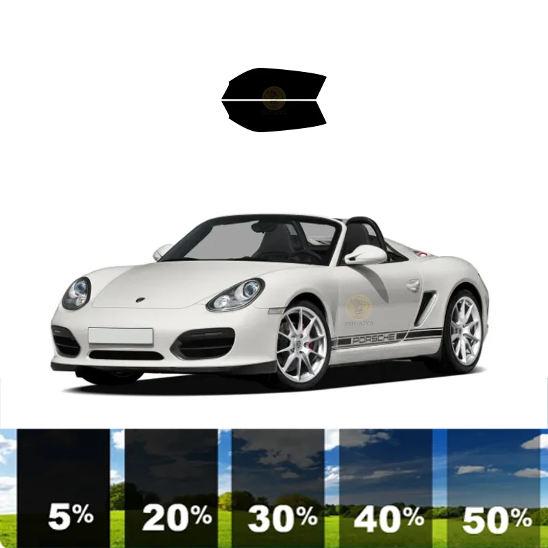 

precut Removable Window Tint Film 100% UVR 5%-70%VLT Heat Insulation Carbon ﻿For PORSCHE BOXSTER SPYDER 2DR CONVERTIBLE2012-2012