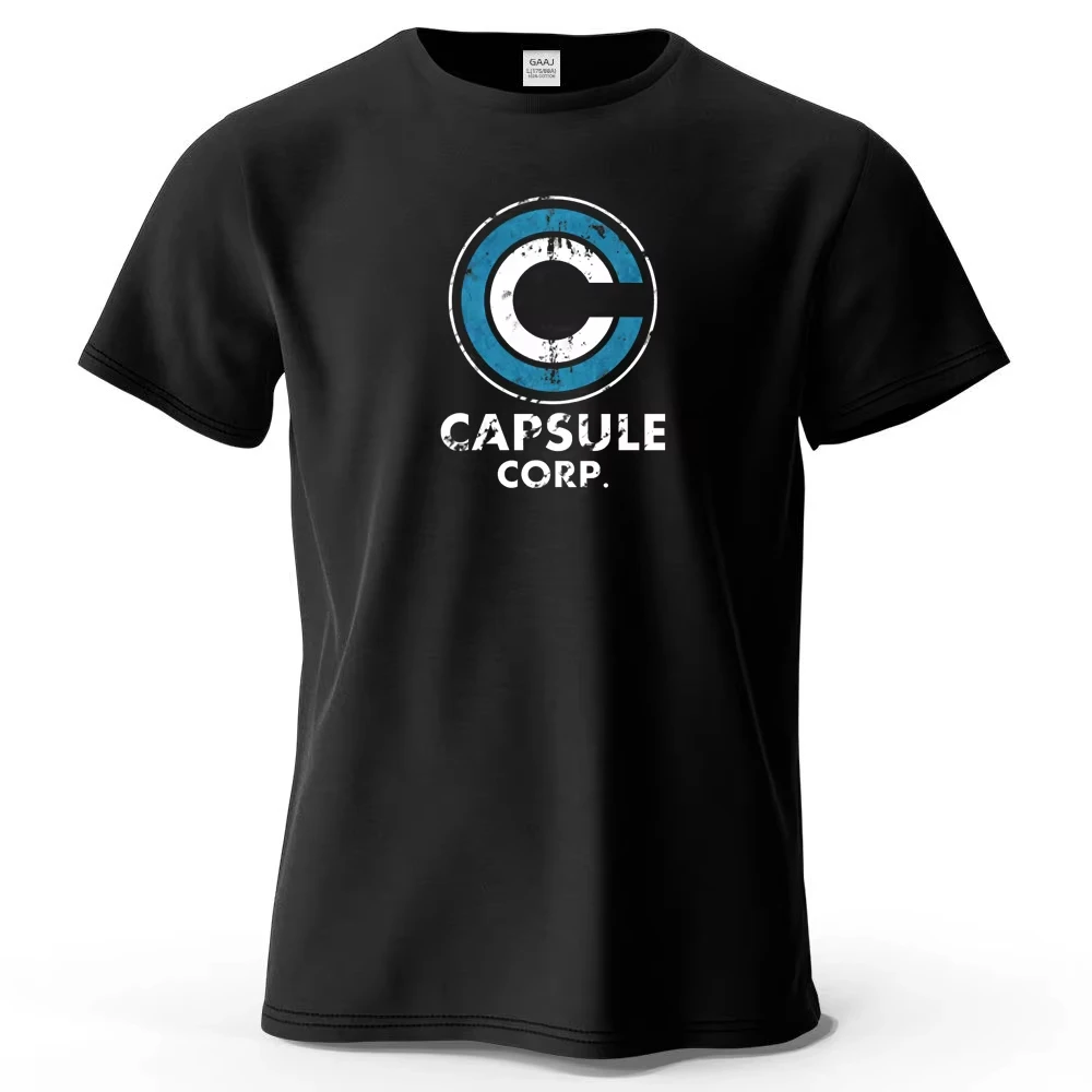 Capsule Corp  Cotton Funny Printing Men T Shirt Tee Summer Streetwear Tops Fashion Brand Tshirt Clothing