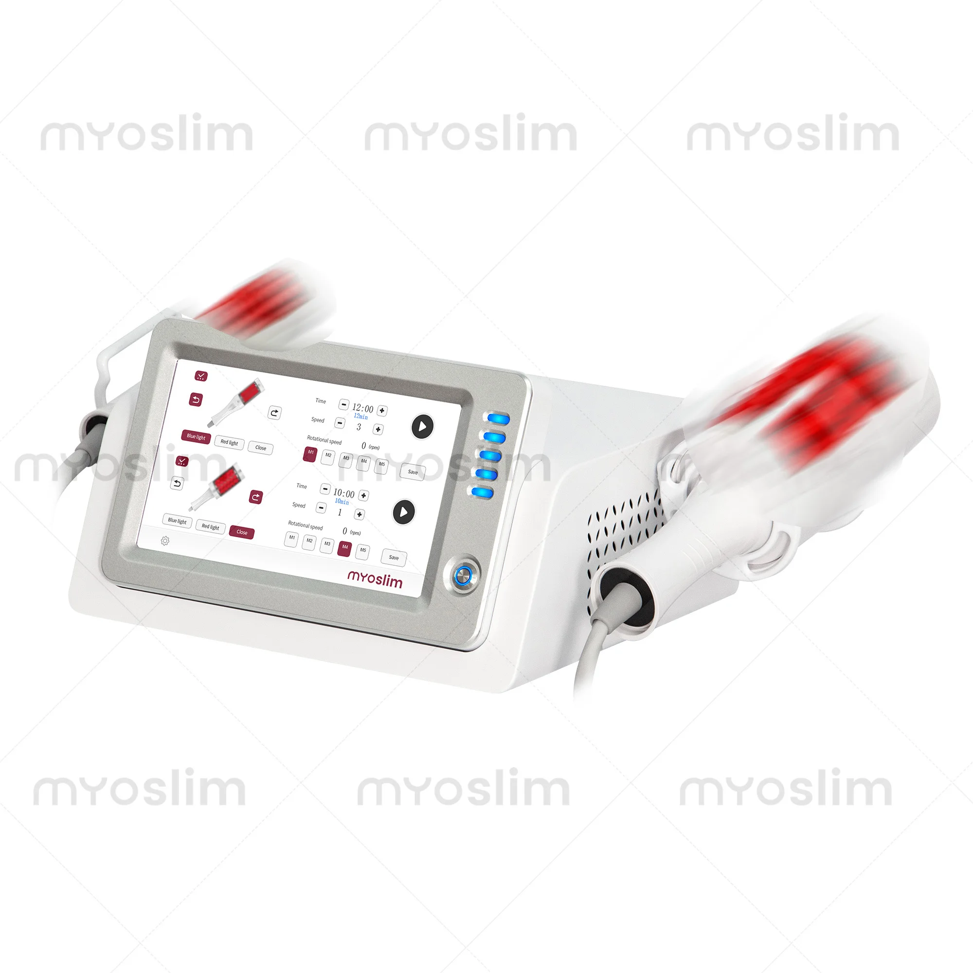 

360 Degree Rolling Desktop Myoslim RF Machine Hi EMT body Shaping Fat Durning Slimming EMS Body Shaping Muscle Stimulation