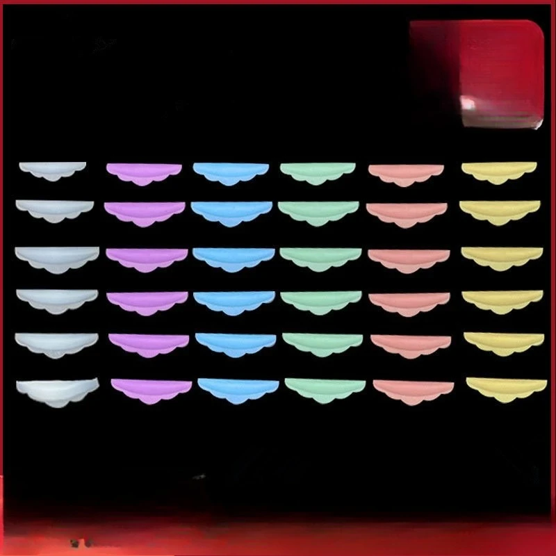 10Pcs Silicone Eyelash Perming Pads Eyelash Extension Lamination Pad Eyelash Shims Reusable Lash Lifting Pads