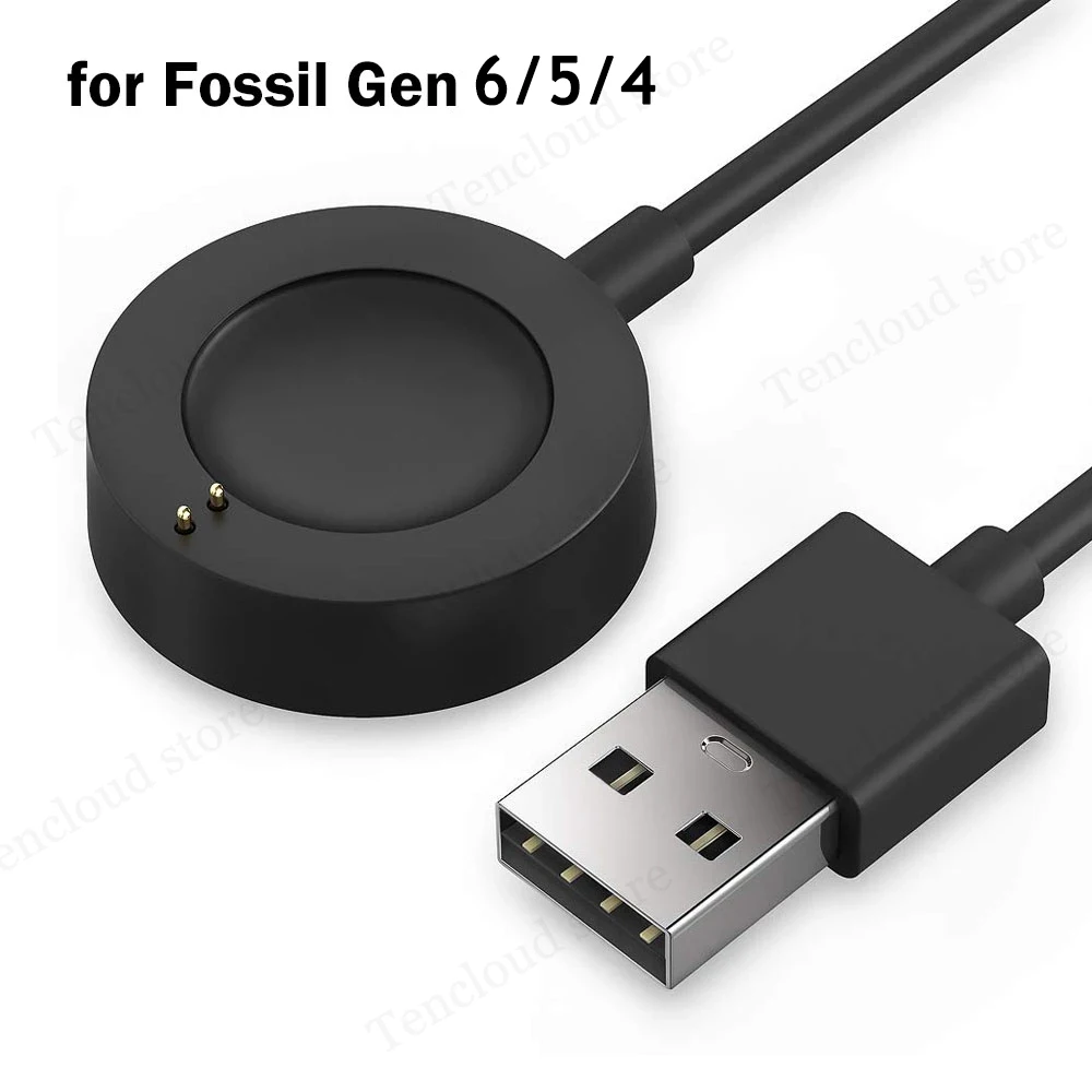 

Charging Cable For Fossil Gen 6 5 Carlyle 4 Venture Explorist Smart watch USB Magnetic Wireless Charger Dock Cradle Adapter