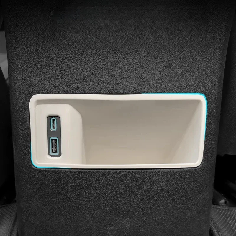 

For 2024-2025 BYD Qin L DM-i Rear Seat Anti-Kick Storage Box - Multifunctional Car Organizer Accessories