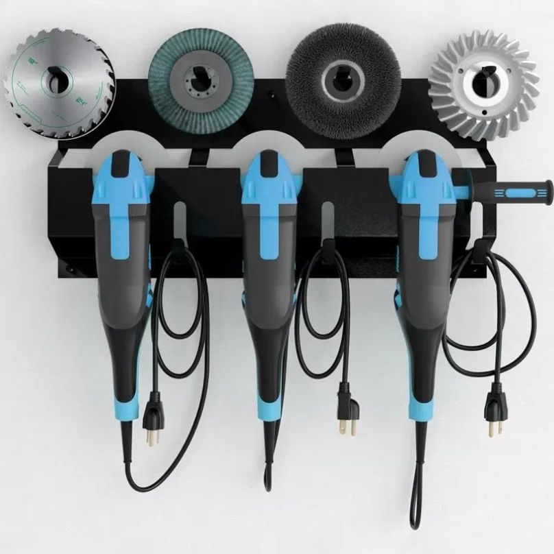 

Wall Mount Angle Grinder Holder Angle Grinder Stand Angle Grinder Disc Grinder Cable Storage Rack For Cutting Polishing Machines