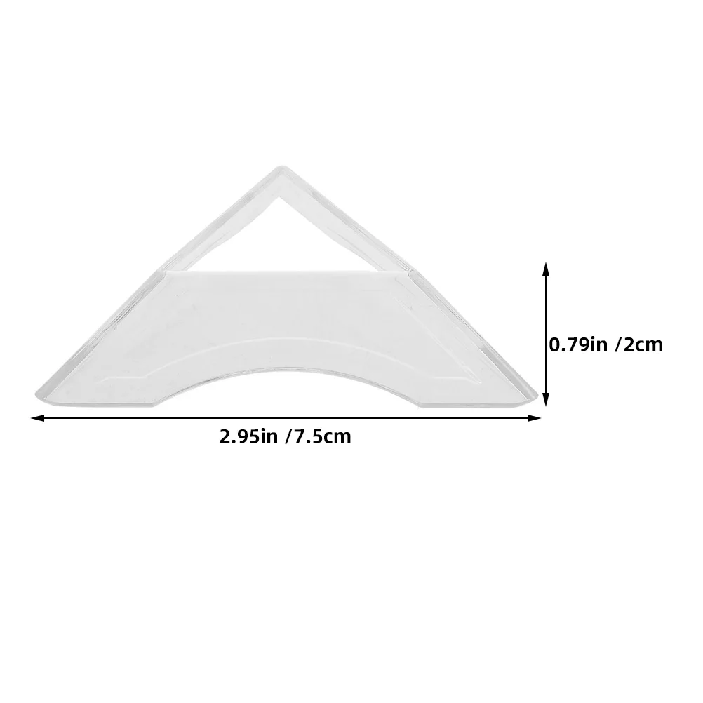 24 Stück transparente Würfelbasis, klarer Dreiecksständer, stabiles Display-Rack, Kristallkugel, Edelstein, Fels-Display, Würfelhalter